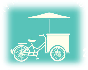 Ice cream tricycle graphic 